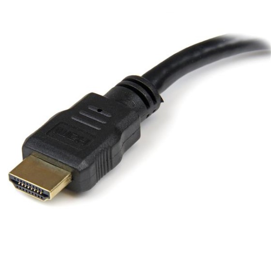StarTech.com Cable adaptateur video HDMI vers DVI-D de 20 cm - HDMI male vers DVI femelle - Adaptateur vidéo - HDMI mâle pour DVI-D femelle - 20.32 cm - blindé - noir - pour P/N: BNDDKT30CAHV, CDP2DVIMM2MB, DKT30CSDHPD, DKT30CSDHPD3, DP2DVI2MM3, DP2DVIMM6