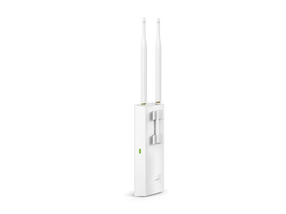TP-LINK 300Mbps Wireless N Outdoor Access Point, Qualcomm, 300Mbps at 2.4GHz, 802.11b/g/n, 1 10/100Mbps LAN, Passive PoE Supported,