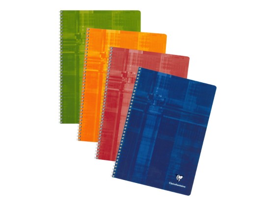 1 Cahier spirale Clairefontaine 90g, A4,100 pages, 5x5