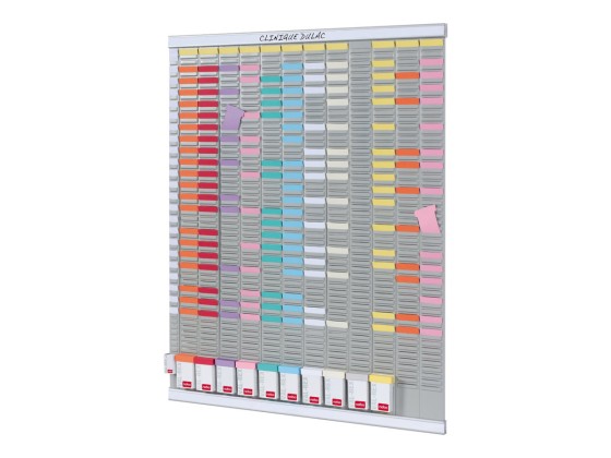 1 Kit planning annuel 13 colonnes 54 fentes