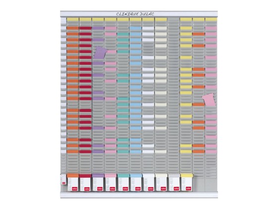 1 Kit planning annuel 13 colonnes 54 fentes