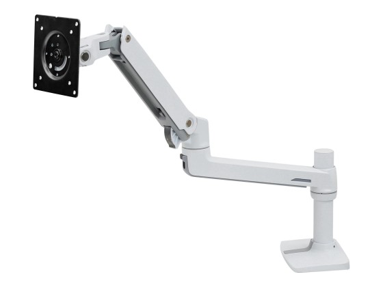 Ergotron LX - Kit de montage (bras articulé, fixation par pince pour bureau, poteau, support d'extension) - pour Écran LCD - aluminium, acier - blanc - Taille d'écran : jusqu'à 34 pouces - ordinateur de bureau