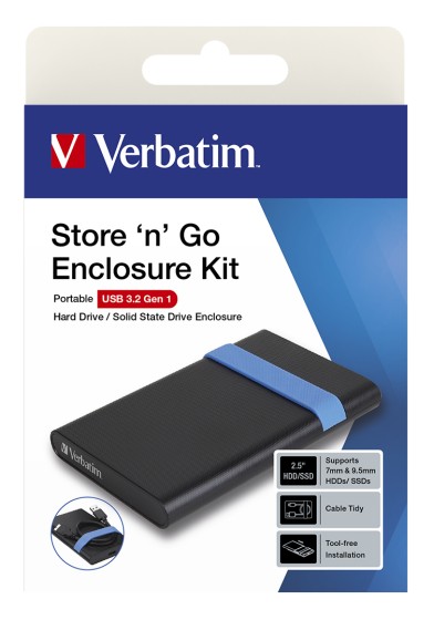 Verbatim - Boitier externe - 2.5" - SATA 6Gb/s - USB 3.2 (Gen 1)