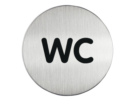 1 Plaque de signalisation ronde "WC"