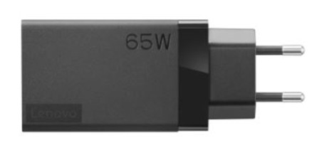 Lenovo 65W USB-C Travel Adapter - Adaptateur secteur - CA 100-240 V - 65 Watt - Europe - noir