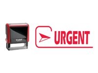 1 Timbre à formule commerciale  X-Print "Urgent" - rouge