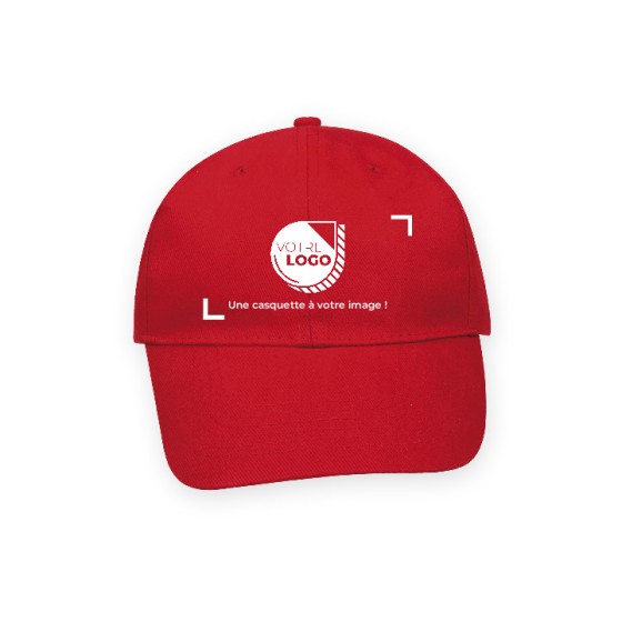 CASQUETTE 6 PANNEAUX PERSONNALISABLE