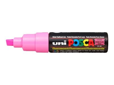 1 Lot de 8 Marqueurs peinture UNI BALL Posca PC8K- Pointe biseau - Assortis