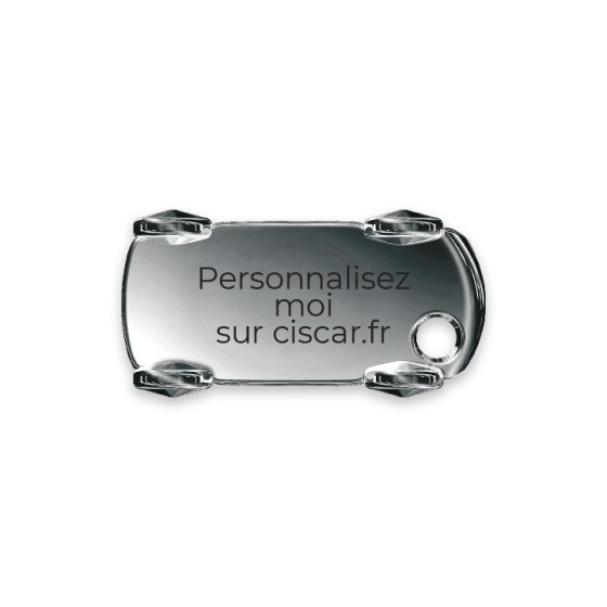 PORTE-CLÉS VOITURE AVEC ATTACHE FINITION BRILLANT