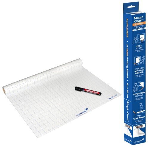 1 Rouleau de 25 feuilles Magic Chart quadrillé