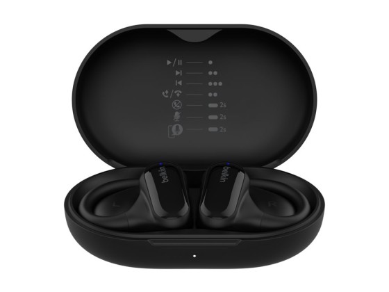 BELKIN Clearfit Open-Ear Wireless Earbuds Black