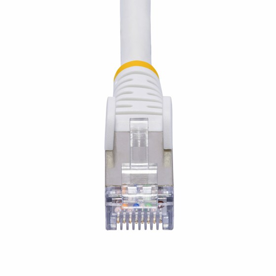 StarTech.com Câble Ethernet CAT8 Blanc de 1m, RJ45 Snagless, 25G/40G, 2000MHz, 100W PoE++, S/FTP, Fil de Cuivre Pur 26AWG, LSZH, Cordon de Raccordement Réseau Blindé avec Serre-Câble, Testé par Fluke Channel