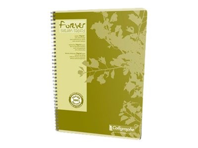1 Cahier spirale recyclé A4, 70g, 5x5,180 pages