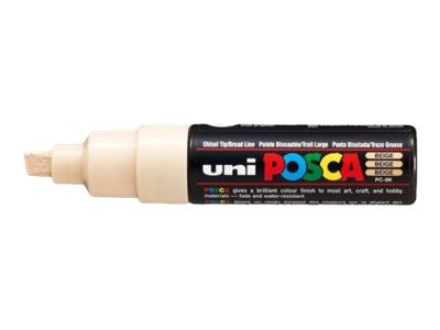 1 Lot de 8 Marqueurs peinture UNI BALL Posca PC8K- Pointe biseau - Assortis