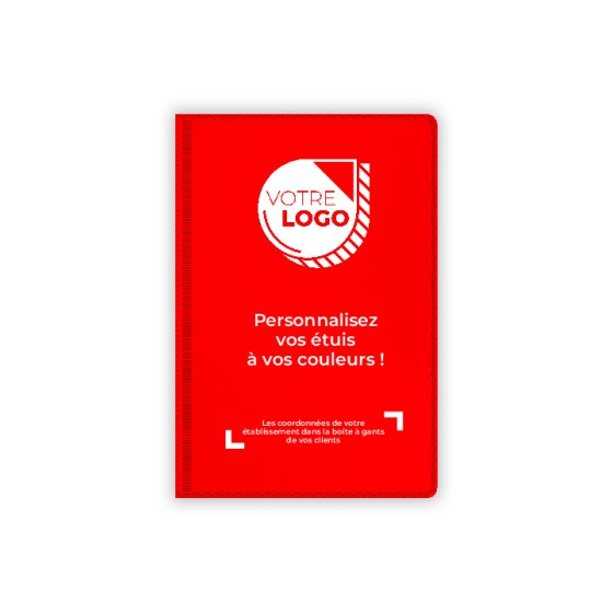 ETUIS CARTE GRISE SLIM GOMME 4 VOLETS - RECTO