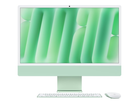Apple iMac with 4.5K Retina display - Tout-en-un M4 - RAM 16 Go - SSD 256 Go - Apple M4 10-core - Gigabit Ethernet, IEEE 802.11ax (Wi-Fi 6E), Bluetooth 5.3 - macOS Sequoia 15.0 - moniteur : LED 24" 4480 x 2520 (4.5K) - clavier : Français - vert