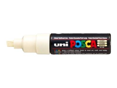 1 Lot de 8 Marqueurs peinture UNI BALL Posca PC8K- Pointe biseau - Assortis