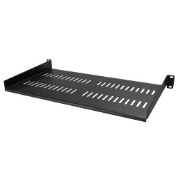 StarTech.com Étagère ventilée 1U pour armoire serveur - Profondeur de 250 mm - Étagère cantilever montable en rack - Acier (CABSHELFV1U) - Étagère pour rack - noir - 1U - 10"
