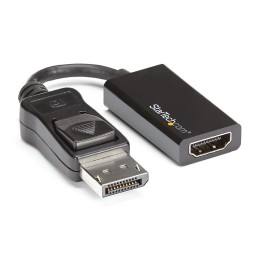 StarTech.com Adaptateur DisplayPort vers HDMI - Convertisseur DP vers HDMI - M/F - Ultra HD 4K 60 Hz - Noir (DP2HD4K60S) - Convertisseur vidéo - DisplayPort - HDMI - pour P/N: DK30C2DAGPD, TB32DP14, TB32DP2T, TB3DK2DHV, TB3DK2DHVUE