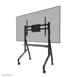 NEOMOUNTS FL50-525BL1 Support au sol mobile pour écran 55-86p - étagère multimédia incluse - installation rapide - TÜV