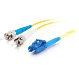C2G LC-ST 10Gb 50/125 OM3 Duplex Multimode PVC Fiber Optic Cable (LSZH) - Câble réseau - ST multi-mode (M) pour LC multi-mode (M) - 3 m - fibre optique - duplex - 50 / 125 microns - OM3 - sans halogène - turquoise