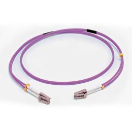 C2G 3m LC/LC OM4 LSZH Fibre Patch - Purple - Cordon de raccordement - LC multi-mode (M) pour LC multi-mode (M) - 3 m - fibre optique - duplex - 50 / 125 microns - OM4 - violet