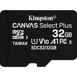 KINGSTON 32GB micSDHC Canvas Select Plus 100R A1 C10 Card + ADP