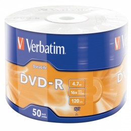 Verbatim DataLife - 50 x DVD-R - 4.7 Go (120 minutes) 16x - argent mat - spindle