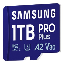 SAMSUNG PRO Plus microSDXC 1To +USB reader UHS-I U3 Full HD & 4K UHD up to 180Mo/s read up to 130Mo/s write memory card 2024