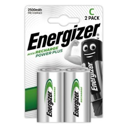 1 Blister de 2 Piles rechargeables ENERGIZER Power Plus  HR14 (C)