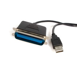 StarTech.com Câble Adaptateur de 3m USB vers 1 Port Parallèle pour Imprimante - Mâle Mâle - Adaptateur parallèle - USB 2.0 - IEEE 1284 - noir