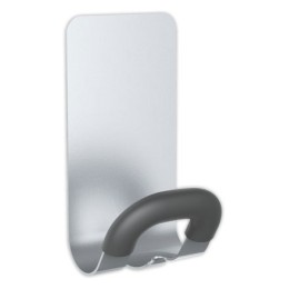 1 Patère magnétique metallique argent