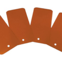 1 Lot de 1000 Etiquettes plastiques avec trou de suspension - 110 x 55mm - Orange