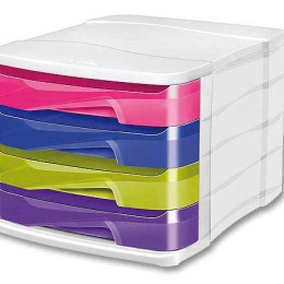 1 Module de classement 4 tiroirs CEP Happy - tiroirs assortis