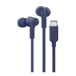 BELKIN USB-C EARBUDS W/ ADJUSTABLE VOLUME LIMITER BLUE