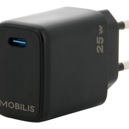 Mobilis - Adaptateur secteur - rapide - 25 Watt - PD (24 pin USB-C) - noir - Europe