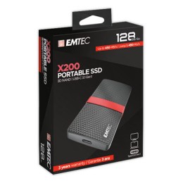 1 Disque dur externe SSD Emtec USB 3.1 -128Go