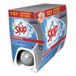 1 7,5 litres lessive SKIP PRO ACTIVE CLEAN avec doseur