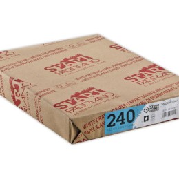 1 Pack de 125 Feuilles de papier dessin blanc format 24 X 32 cm - 240 g