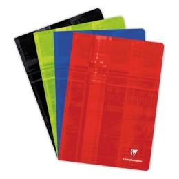 1 Cahier piqué A4 96 pages grands carreaux - couleur aléatoire