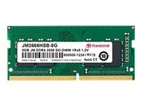 TRANSCEND 8Go JM DDR4 2666 SO-DIMM 1Rx8 1Gx8 CL19 1.2V