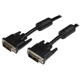 StarTech.com Câble DVI-D Single Link de 1m - Cordon vidéo DVI vers DVI pour écran / moniteur numérique - Mâle / Mâle - 1920x1200 - Noir - Câble DVI - liaison simple - DVI-D (M) pour DVI-D (M) - 1 m - moulé, vis moletées - noir