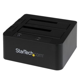 StarTech.com Dock pour Disque Dur 2 baies USB 3.0, eSATA à SATA 2,5/3,5" - Contrôleur de stockage - 2.5", 3.5" - SATA 6Gb/s - eSATA 6Gb/s, USB 3.0 - noir - pour P/N: SVA12M5NA