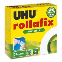 1 Ruban adhésif invisible Rollafix UHU -33 mx 19mm