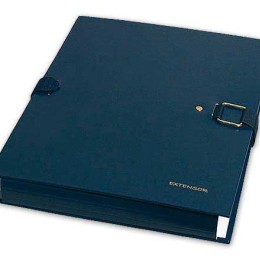 1 Chemise à sangle EXACOMPTA Extensor - bleu- largeur max 16 cm