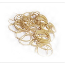 1 Sachet de bracelets caoutchouc étroitsSIGN 40 mm 1 kg coloris blond