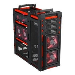 Antec LanBoy Air - Tour - ATX - pas d'alimentation - noir, rouge - USB/Audio