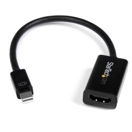 StarTech.com Adaptateur / Convertisseur actif Mini DisplayPort 1.2 vers HDMI 4K pour MacBook Pro / MacBook Air Mini DP - M/F - Blanc - Convertisseur vidéo - DisplayPort - HDMI - noir