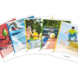 1 Cahier broché AURORA A5 - 4x8 avec marge - 80g - 72 pages