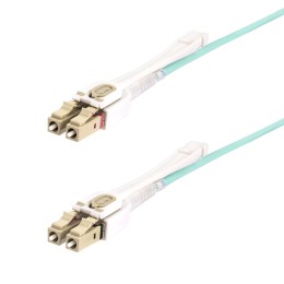StarTech.com Câble Fibre Optique Multimode LC à LC UPC OM4 de 3m, 50/125 - Cordon de raccordement - LC/UPC multimode (M) pour LC/UPC multimode (M) - 3 m - 2.9 mm - fibre optique - duplex - 50 / 125 microns - OM3/OM4 - sans halogène, débit de transfert de